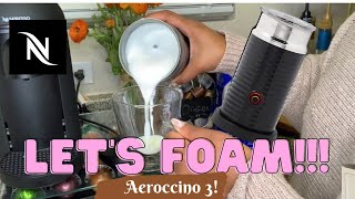 How To Foam Milk With Aeroccino 3 Make Coffee With Foam Tips amp Tricks  Easy Foamed Latte Recipe [upl. by Ailegnave]