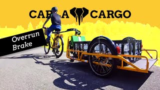 Smart strong and secure cargo bike trailer with overrun brake  CARLA CARGO [upl. by Yrojram]