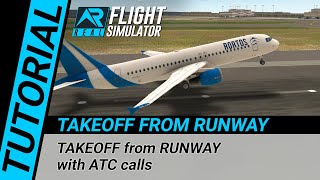 RFS Real Flight Simulator  Tutorial TAKEOFF from RUNWAY [upl. by Alyda]