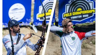 David Jackson v Eric Esposito – barebow men gold  Yankton 2022 Field Championships [upl. by Pettifer]