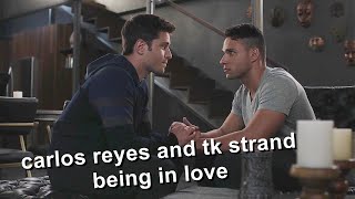 911 Lone Star » carlos reyes and tk strand being in love [upl. by Aihpos]