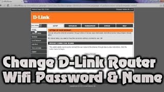 How To Change Wifi Password  Change Your Dlink Router Wifi Password [upl. by Enilra767]