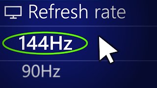 How to Change Monitor Refresh Rate on Windows 10 Best Settings [upl. by Eissoj645]