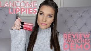 NEW LANCOME LABSOLU GLOSS REVIEW  DEMO  Sarah Brithinee [upl. by Pentheas240]