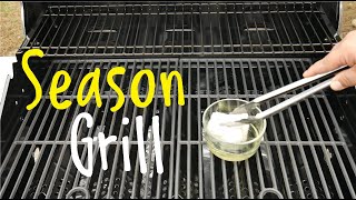 How To Season Propane Gas Grill Easy Simple [upl. by Ydnagrub819]