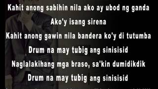 SIRENA Gloc 9 ft Ebe Dancel with lyrics [upl. by Idhem]