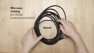 wie man richtig EIN KABEL ZUSAMMENWICKELT Lifehack [upl. by Ennaxor912]