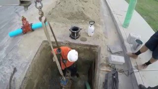 6quot gate valve install [upl. by Namaan729]