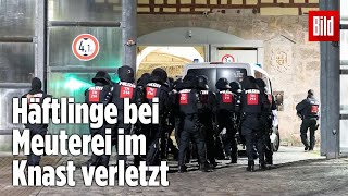 Gefängnismeuterei Polizei stürmt Knast in Thüringen  JVA Untermaßfeld [upl. by Chemesh706]