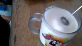 Aerolatte Review Frothing Cold Milk In Under 1 Minute [upl. by Notsew461]